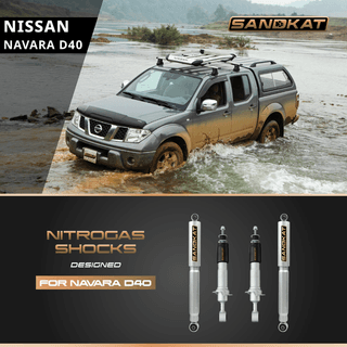 SANDKAT 4WD Nissan Navara D40 2006β2015 Nitrogas Type Shock Absorber