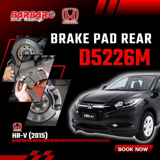 Barbaro Brake Pad D5226M Rear for Honda HR-V (2015)