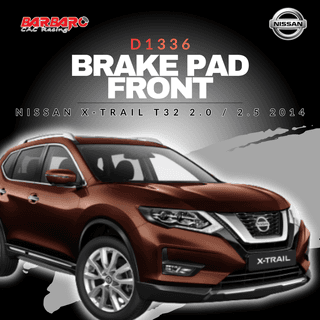 Barbaro Brake Pad D1336 Front for Nissan X-Trail T32 2.0 / 2.5 2014