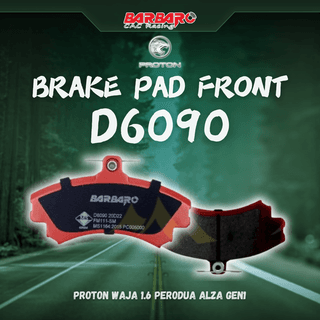 Barbaro Brake Pad D6090 Front for Proton Waja 1.6 Perodua Alza Gen1