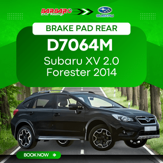 Barbaro Brake Pad D7064M Rear for Subaru XV 2.0 Forester 2014