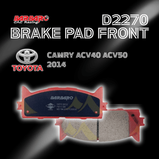 Barbaro Brake Pad D2270 Front for Toyota Camry ACV40 ACV50 2014