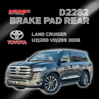 Barbaro Brake Pad D2282 Rear for Toyota Land Cruiser UZJ200 VDJ299 2008