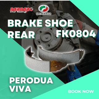 Barbaro Brake Shoe FK0804 Rear for Perodua Viva