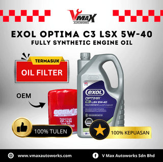 EXOL Optima C3 LSX 5W-40 + Oil Filter _ Toyota Vios