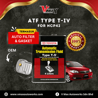 Toyota ATF Type T-IV + Auto Filter & Gasket