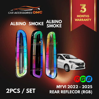 Perodua Myvi Gen3 G3 Facelift 2022-2024 Rear LED Bumper Reflector 2pcs