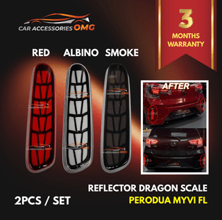 Perodua Myvi Gen3 G3 2022 - 2025 Facelift Dynamic LED Rear Bumper Reflector With Signal Running