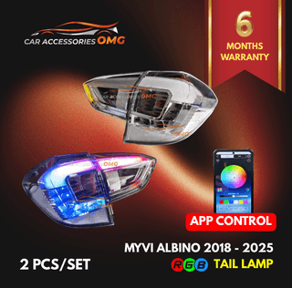 App Control】Perodua Myvi G3 GT 2018 - 2025 Myvi Tail Lamp Taillamp Tail Light Running Signal Brake Light V2 Albino