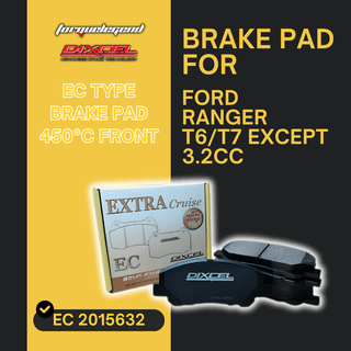 (FORD RANGER T6/T7 EXCEPT 3.2CC) DIXCEL BRAKE PAD EC TYPE 450C