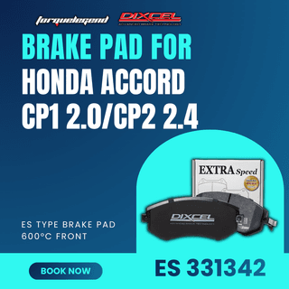 (HONDA ACCORD CP1 2.0/CP2 2.4) DIXCEL BRAKE PAD ES TYPE 600C