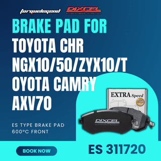 (TOYOTA CHR NGX10/50/ZYX10/TOYOTA CAMRY AXV70) DIXCEL BRAKE PAD ES TYPE 600C