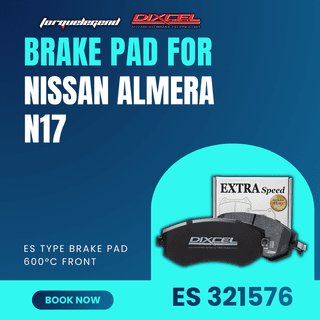 (NISSAN ALMERA N17) DIXCEL BRAKE PAD ES TYPE 600C