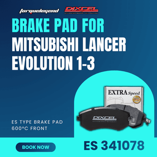 (MITSUBISHI LANCER EVOLUTION 1-3) DIXCEL BRAKE PAD ES TYPE 600C