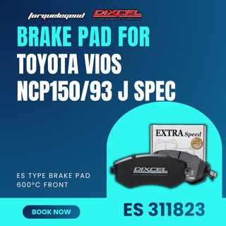 (TOYOTA VIOS NCP150/93 J SPEC) DIXCEL BRAKE PAD ES TYPE 600C
