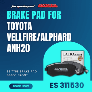 (TOYOTA VELLFIRE/ALPHARD ANH20) DIXCEL BRAKE PAD ES TYPE 600C