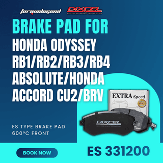(HONDA ODYSSEY RB1/RB2/RB3/RB4 ABSOLUTE/HONDA ACCORD CU2/BRV) DIXCEL BRAKE PAD ES TYPE 600C