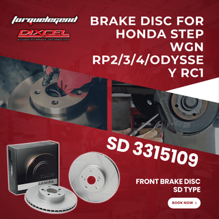 (HONDA STEP WGN RP2/3/4/ODYSSEY RC1) DIXCEL BRAKE DISC SD TYPE