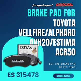 (TOYOTA VELLFIRE/ALPHARD ANH20/ESTIMA ACR50) DIXCEL BRAKE PAD ES TYPE 600C