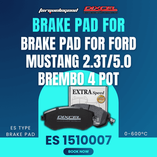 (BRAKE PAD FOR FORD MUSTANG 2.3T/5.0 BREMBO 4 POT) DIXCEL ES Type 0-600C Brake Pad