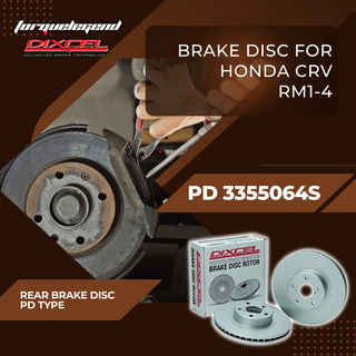(HONDA CRV RM1-4) DIXCEL BRAKE DISC PD TYPE