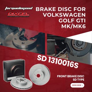 (VOLKSWAGEN GOLF GTI MK/MK6) DIXCEL BRAKE DISC SD TYPE