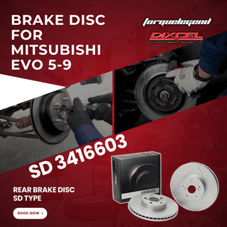 (MITSUBISHI EVO 5-9) DIXCEL BRAKE DISC SD TYPE