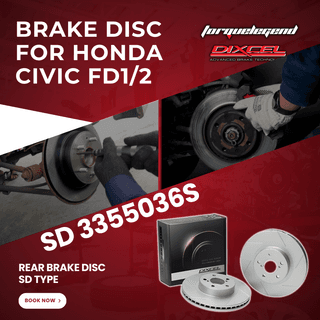 (HONDA CIVIC FD1/2) DIXCEL BRAKE DISC SD TYPE