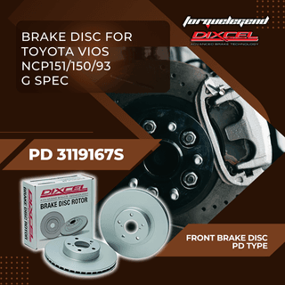 (TOYOTA VIOS NCP151/150/93 G SPEC) DIXCEL BRAKE DISC PD TYPE