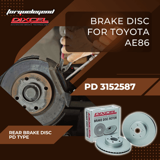 (TOYOTA AE86) DIXCEL BRAKE DISC PD TYPE