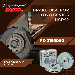 (TOYOTA VIOS NCP42) DIXCEL BRAKE DISC PD TYPE