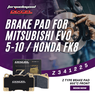 (MITSUBISHI EVO 5-10 / HONDA FK8) DIXCEL BRAKE PAD Z TYPE 850C