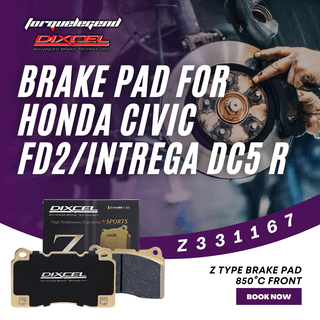 (HONDA CIVIC FD2/INTREGA DC5 R) DIXCEL BRAKE PAD Z TYPE 850C