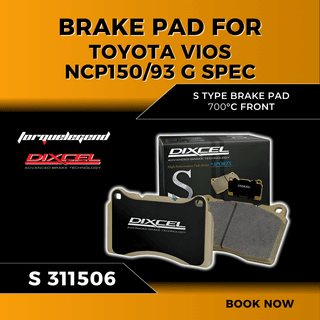 (TOYOTA VIOS NCP150/93 G SPEC) DIXCEL BRAKE PAD S TYPE 700C