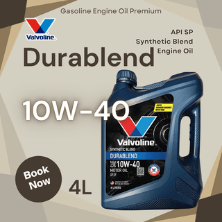 Valvoline Durablend 10W-40 API SP Synthetic Blend Engine Oil 4L