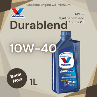 Valvoline Durablend 10W-40 API SP Synthetic Blend Engine Oil 1L