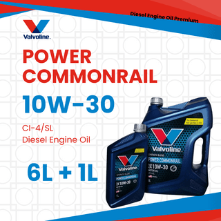 Valvoline Power Commonrail 10W-30 CI-4/SL Diesel Engine Oil 6L + 1L