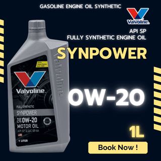 Valvoline SynPower 0W-20 API SP Fully Synthetic Engine Oil 1L