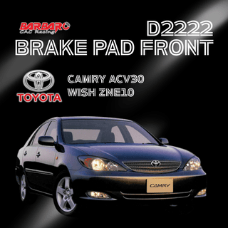 Barbaro D2222 Brake Pad Front Toyota Camry ACV30 Wish ZNE10