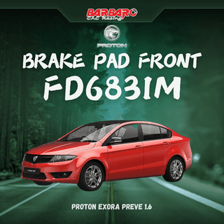 Barbaro FD6831M Brake Pad Front Proton Exora Preve 1.6