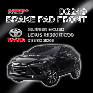 Barbaro D2249 Brake Pad Front Toyota Harrier MCU30 Lexus RX300 RX330 RX350 2005