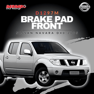 Barbaro D1297M Brake Pad Front Nissan Navara D40 2005