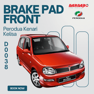 Barbaro D0038 Brake Pad Front Perodua Kenari Kelisa