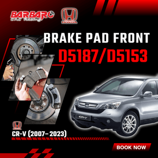 Barbaro D5187/D5153 Brake Pad Front Honda CR-V 2007β2023