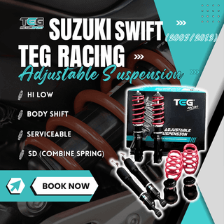 Suzuki Swift 05' /SWIFT 13" TEG RACING Adjustable Suspension (SD) Hi Low Body Shift (Serviceable)