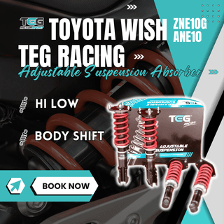 Toyota Wish ZNE10G/ ANE10 TEG RACING Adjustable Suspension Hi Low Body Shift Absorber