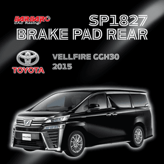 Barbaro SP1827 Brake Pad Rear Toyota Vellfire GGH30 2015