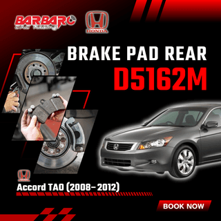 Barbaro D5162M Brake Pad Rear Honda Accord TAO 2008β2012