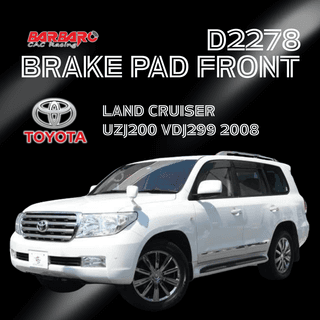 Barbaro D2278 Brake Pad Front Toyota Land Cruiser UZJ200 VDJ299 2008