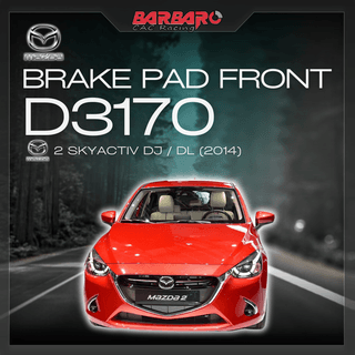 Barbaro D3170 Brake Pad Front Mazda 2 Skyactiv DJ/DL 2014
